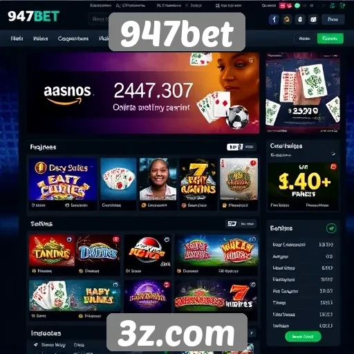 Análise da interface do usuário no site 947bet